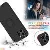 For iPhone 16 Pro Max Case Ring Kickstand Phone Cover with Strap