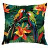 VIKAMA Vivid Parrot & Tropical Floral PillowcasesLiving Room Sofa Cushion Cover, Soft and Comfortable, Bedroom Room Decoration