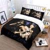 Pop Art Style Female Portrait Bedding Duvet Cover Set Duvet Cover Pillowcases  (1*Duvet Cover 2*Pillowcases, without duvet insert)