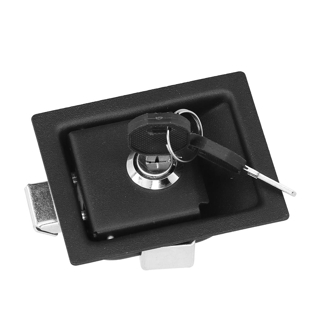 RV Generator Cabinet Door Lock Square Zinc Alloy with 2 Keys Repair Replacement for Yacht Home