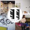 1Pair Skateboard Display Rack Acrylic Wall Stand Fixed Mount Indoor Floating Skateboard Storage Bracket Wall Holder