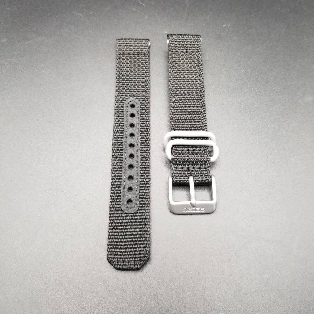SEIKO 18mm Nylon for Watches Band, Black, SNK809K2/SNK809KD/7S26-02J0 4K13JZ