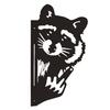 Peeping Animal Sign Metal Middle Finger Squirrel Sign Outdoor Flipping Off Deer Yard Art Decoration Rustic Animal Wall Art Ornament