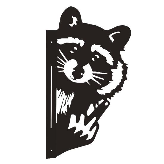 Peeping Animal Sign Metal Middle Finger Squirrel Sign Outdoor Flipping Off Deer Yard Art Decoration Rustic Animal Wall Art Ornament