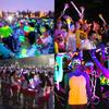 ZK50 50Pcs 2 in 1 Glowing Straws Sticks Glowing in the Dark Straws for Concerts Party Favors Weddings Kids Birthdays