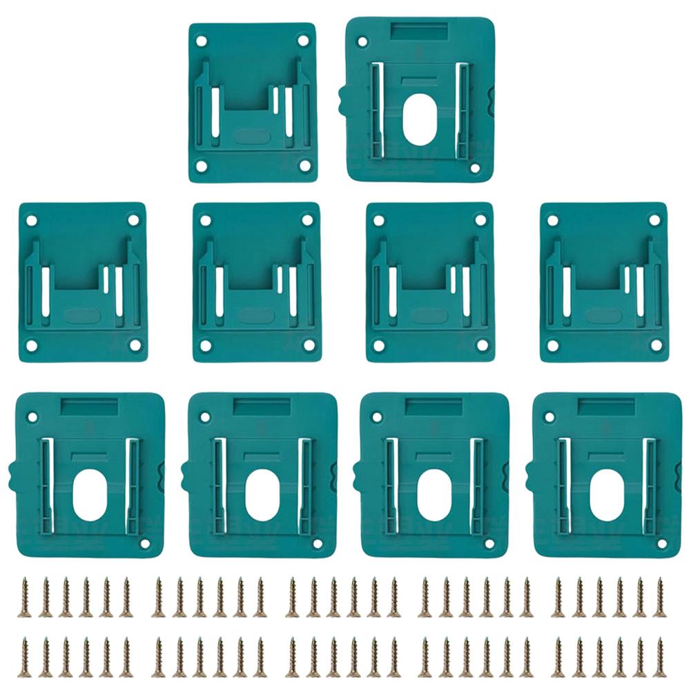 Mountable 18V Battery Holder Set for BL1815 BL1820 BL1830 BL1840 BL1850 BL1860 with Tool Storage Racks Easy Fit