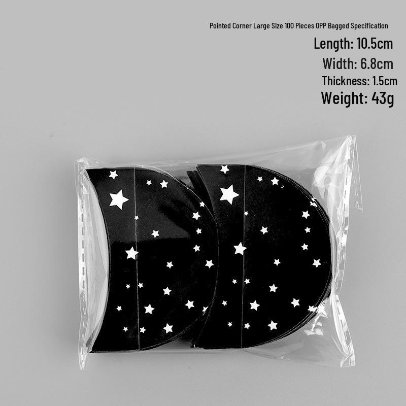 Black Printed Eyelash Extension & Eyeshadow Isolation Stickers - Non-woven, Disposable Removal Tools