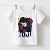Jujutsu Kaisen Toji Anime Print Boys Girls Cotton T Shirt Kids Short Sleeve Top Casual Soft Children Clothes