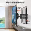 ORMGZIN TV Inch 4K LCD LED LCD Full Motion TV Up and Down Adjustable TV Wall Mount Max VESA 400x400 Load Capacity 45 TV Wall Mount Bracket Rotating TV
