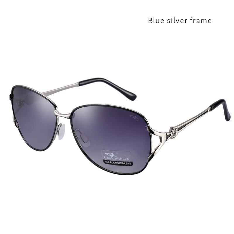 Cook shark new 2020 sunglasses ladies polarized sunglasses tide ultra light driver driving glasses classic