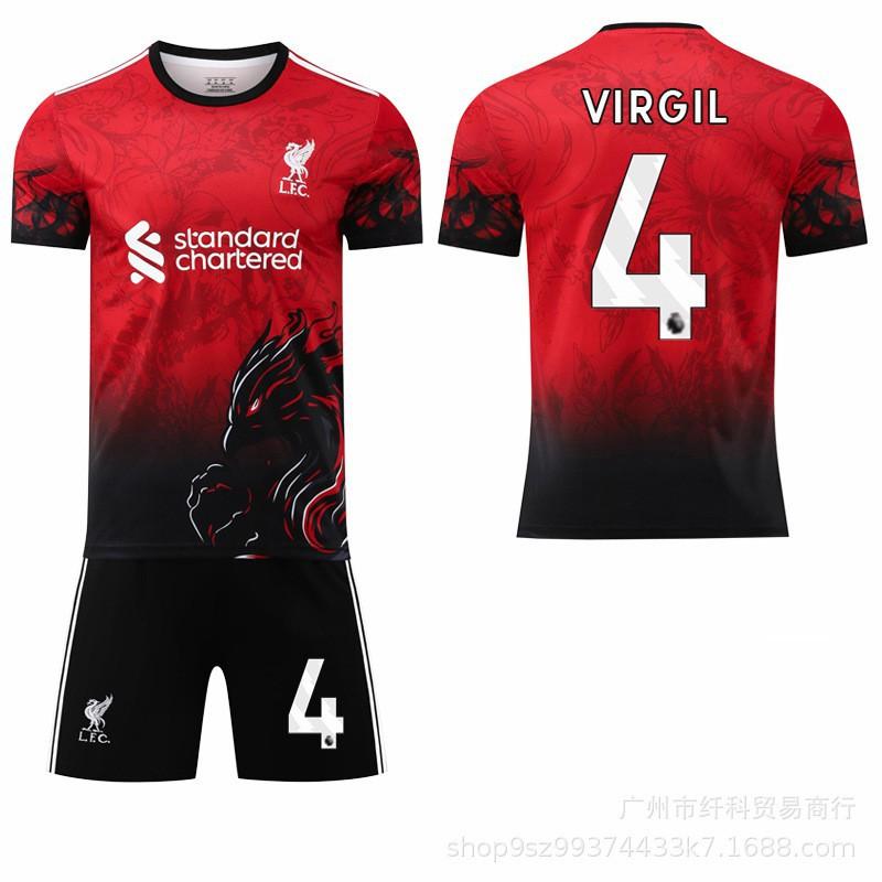 

26 Isaac Jersey No. 11 Salah 7 Wiltz Children s Liverpool Commemorative Edition Red Football #20