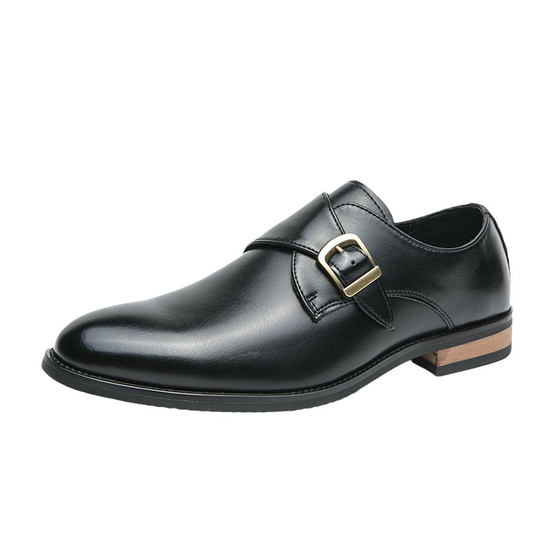 Fashion Classic Fashion Chelsea Leather Shoes Men’s Low Cut Oxfords Formal Wedding Party Office Business Casual Dress Thick Soled Shoes