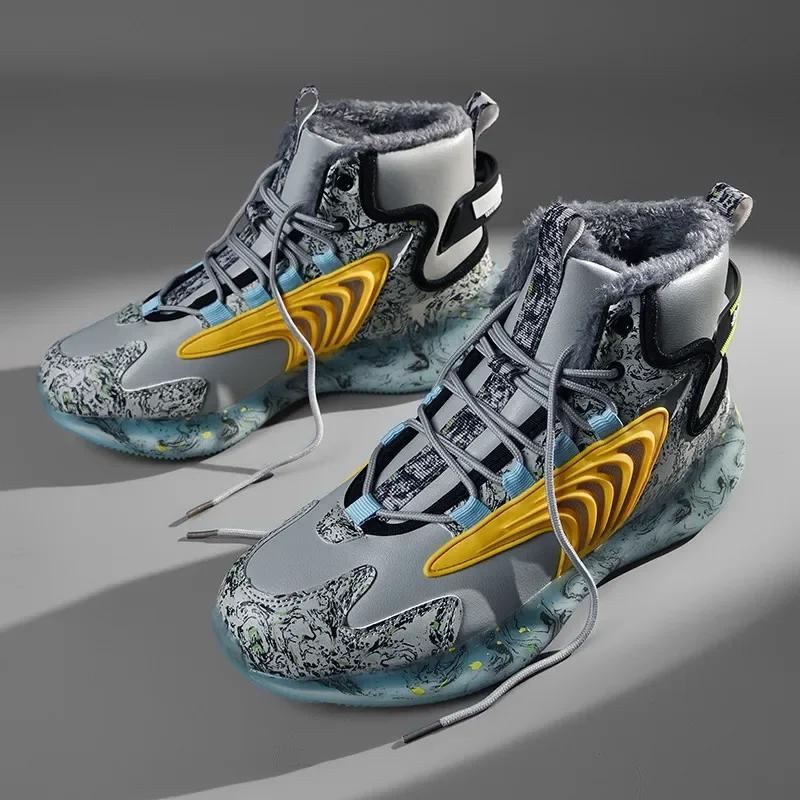 Men Boots 2024 New Winter Slippers Warm Men Shoes Waterproof Non-Slip Plush Sneakers Male Tenis Shoes Boots Men Sneakers Winter