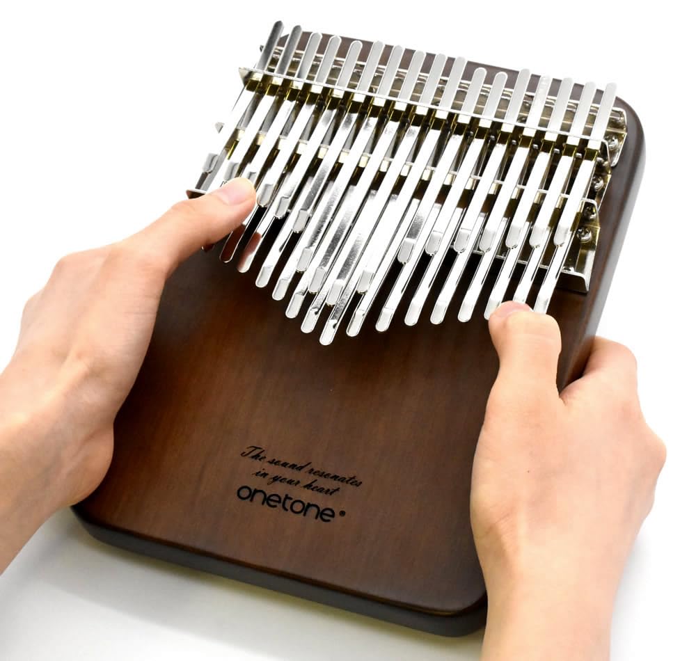 ONETONE One Tone Kalimba 34 Touches Débutant Set Noyer Noir Matériau Réglage Clé Réglage (Piano à pouce) OTKLS-34/BWN [Cas spécial/Nettoyage