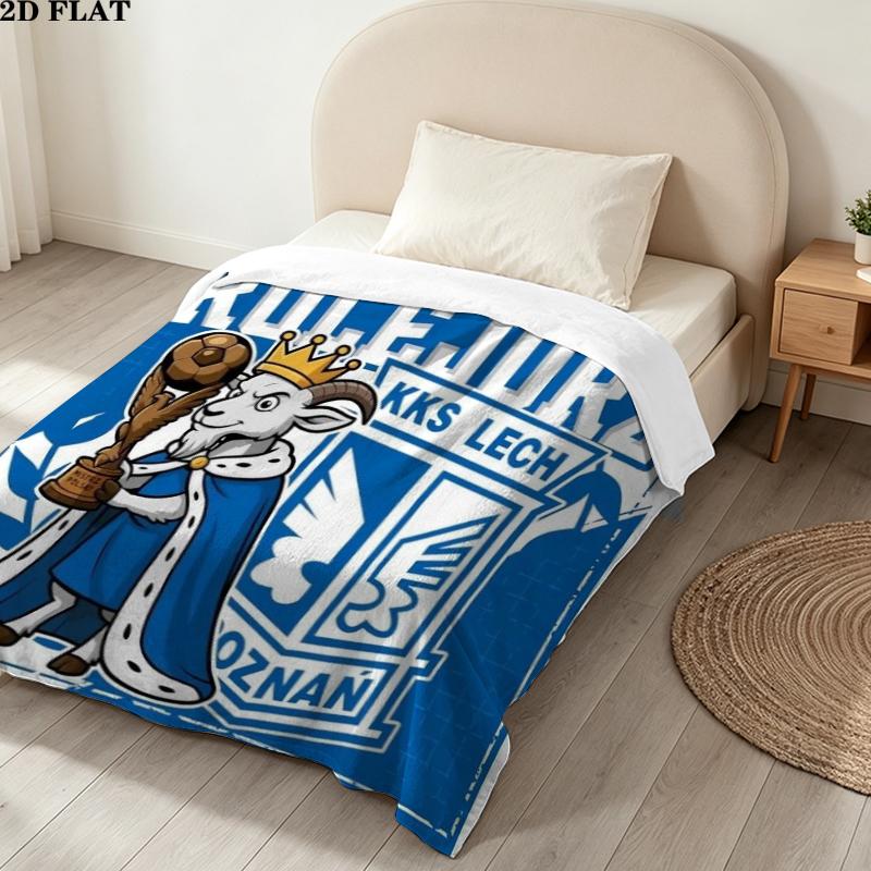 Lech Pozna Print Flannel Blanket, High quality Comfortable for All Seasons, Home Decor, Warmth and Comfort, Perfect for Christmas Gifts