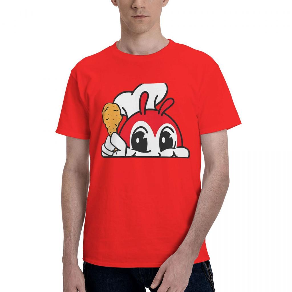 JOLLIBEE PEEKING CUTE CHICKEN JOY FILIPINO STICKER 100 Cotton Casual Breathable Confortable TShirt Designer Clothes Men Men
