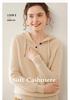 Korean Style Cashmere Loose Knit Women's Hoodie Sweater