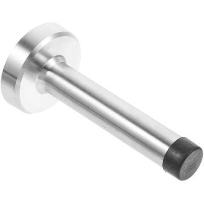 Türstopper 9,5 cm Wandmontage Edelstahl Gummi Stoßfänger Bodenmontage für Zuhause Badezimmer Büro Außen Türstopper Beschläge