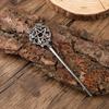 Punk Style Niche Personality Pentagonal Star Leaf Shaped Female Plate Retro Hairpin High-end Feel Banquet Party Fashion Headwear