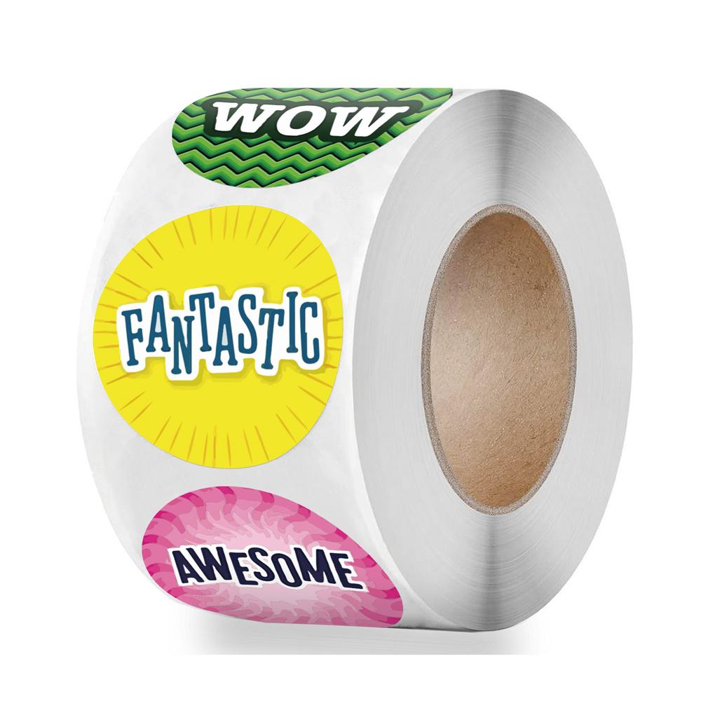 100-500Pcs Premium-Quality Cute Premium-Quality Words Top-Grade Stickers Top-Grade For Youngsters First-Class Teacher Superior-Grade Reward