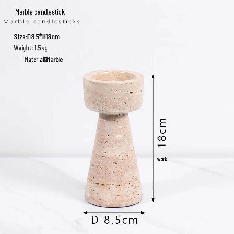 Abay Marble Round Candle Holder