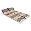 Slatted Bed Base Without Mattress with 42 Slats 7 Zones 100x200 Cm