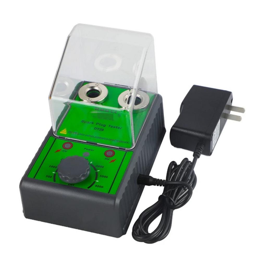 DY28 12V Car Spark Plug Tester Dual Hole Lgnition Plug Analyzer Tool Scanner Gas