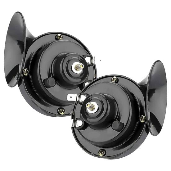 2Pcs 12V Car Snail Air Electric Waterproof Horn Driving Durable Enhance Safety Automotive