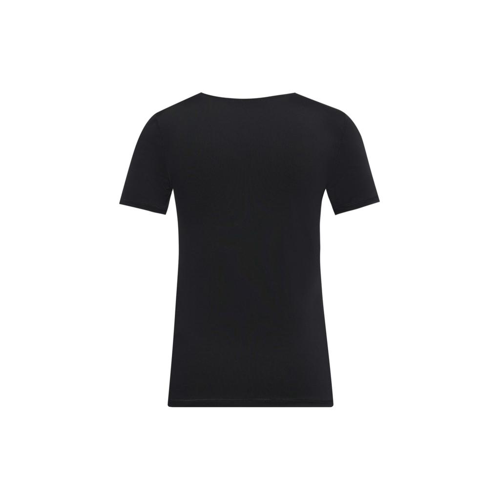 Nike T Shirts Women's Black Crew Neck Moderate Straight Fit AT4546-010
