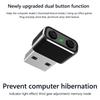 Mouse Jiggler 3 Track Mode Adjustable Mini Automatic Mouse Jiggler Mover Undetectable Plug and Play Indicator Light for Computer