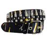 Der neue amerikanische Mode-Gürtel im Bullet-Stil mit unregelmäßigen Farbdrucken und einem einzigartigen Punk-Dekobund