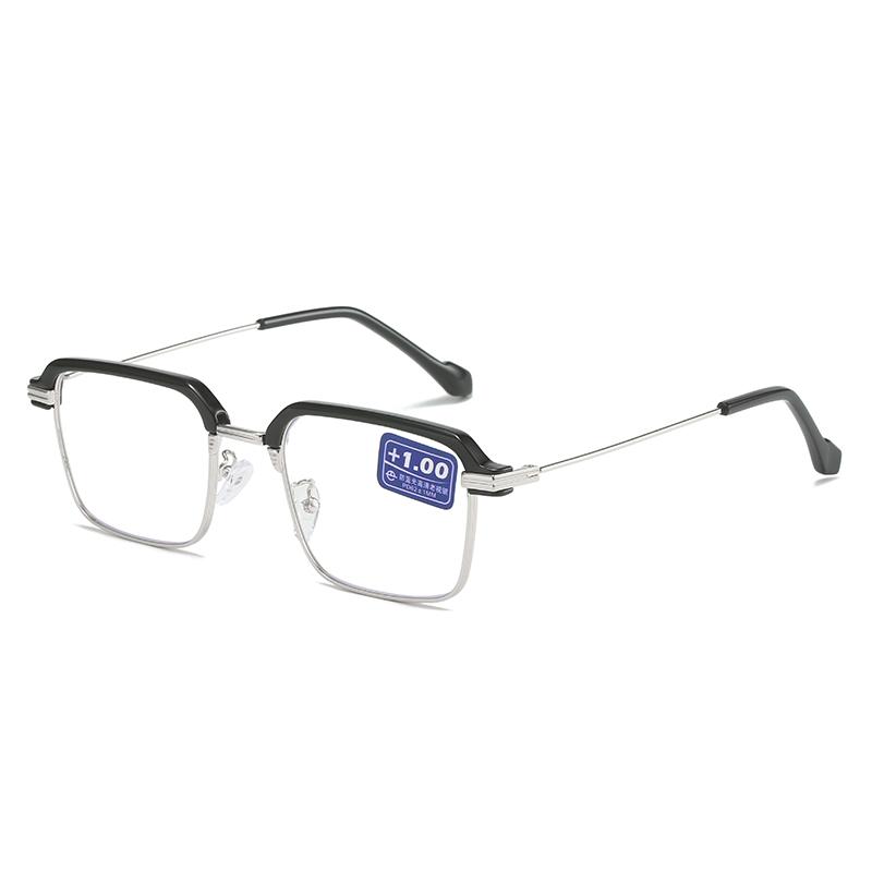 TY200 Metal Squared Frame Presbyopia Minus 250 Supplier Glasses Women Corrective Eyeglasses Flexible Reading Glasses