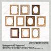 Retro Embossed Collage Card: Re-forged Love Series - Romantic Floral Frame Background, 8 Styles