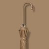 Japan Fashion Fresh Long Handle Umbrella Double Straight Umbrella Women Simple 16-Bone Reinforced Curved Handle Umbrella Printable Logo