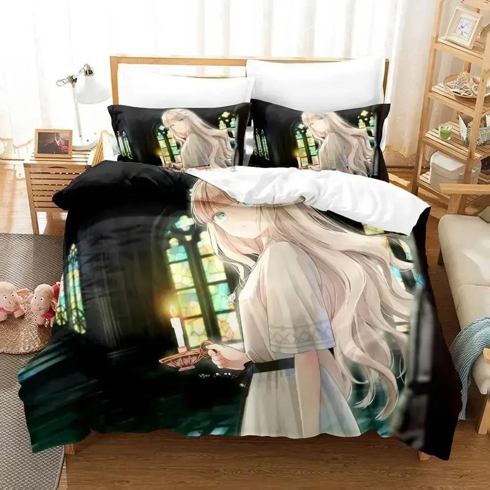 3D Print Game Ender Lilies Quietus Of The Knights Bedding Set Cartoon Anime Three-Piece Set Adult Kid Bedroom Duvet Cover Sets