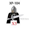 Medieval Military Noble Knights Building Blocks Figures Accessories Helmet Armor Shield Sword MOC Bricks Toys Friends Gifts