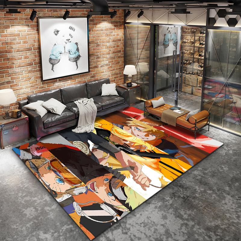 Naruto Evolution Carpet Rug For Living Room Bedroom Home Sofa Decoration,kids Play Nonslip Floor Mat