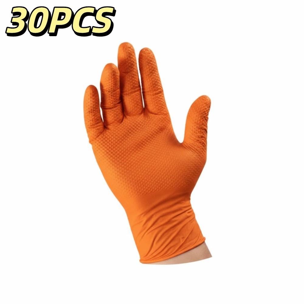 Textured Nitrile Gloves Latex Free Mechanic Gloves Mechanic Industrial Gloves  Work Gloves