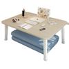 Folding Bedside Desk: Compact Floor Table for Bedroom & Dorm Study