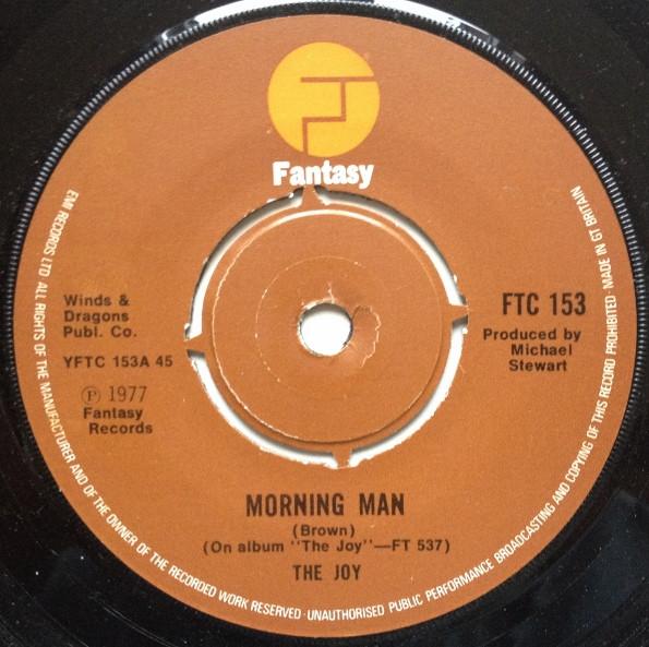 

7inch Record JOY - Morning Man FTC153 Fantasy 1977 UK Soul/Funk Used