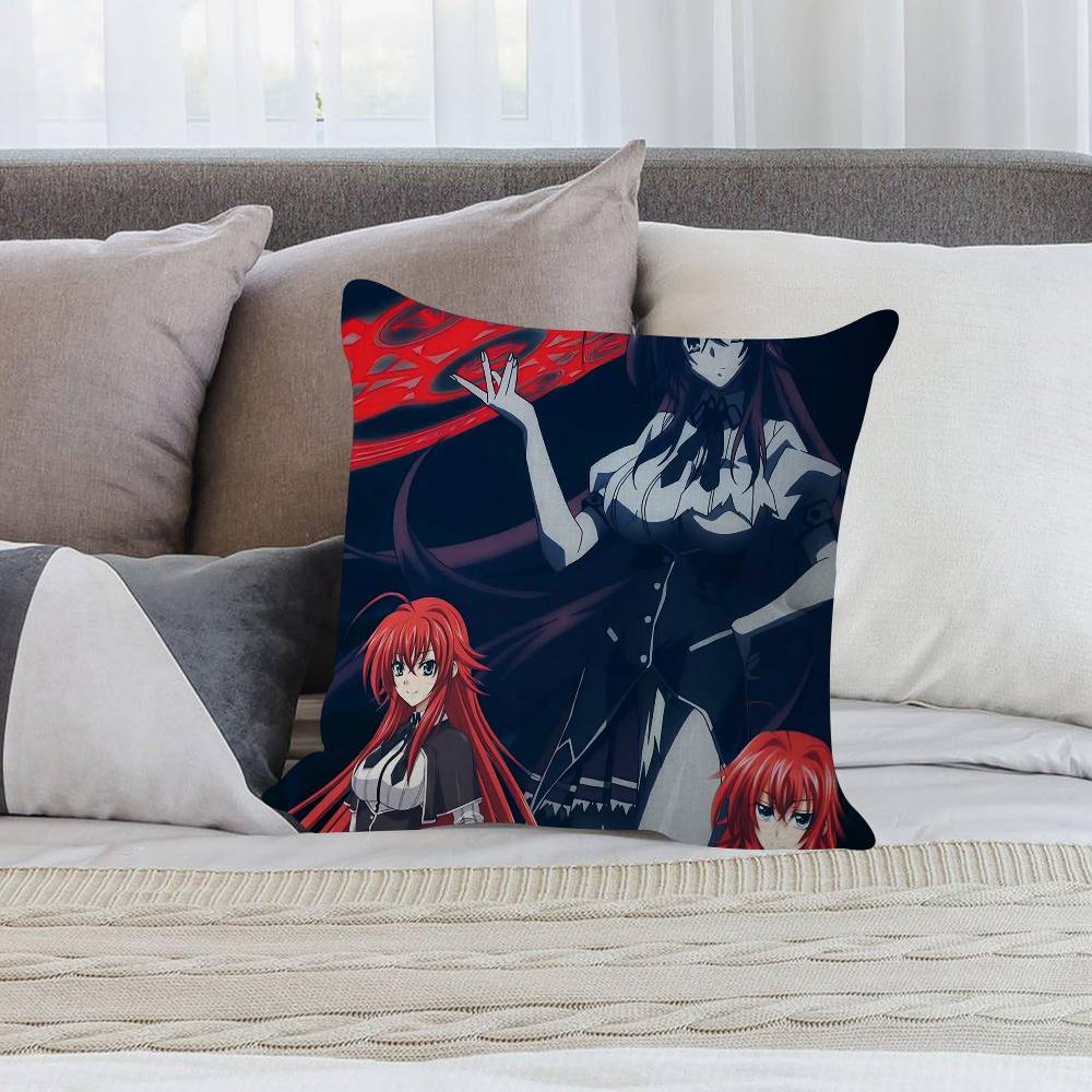Anime H-High School Dxd Cushion Cover Inches Farmhouse Decor Home Throw Pillow Covers For Couch Decorations