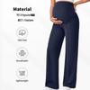 European Maternity Wide-Leg Pants: High Waist, Breathable, Belly Support, Comfortable Fit for Autumn & Winter.