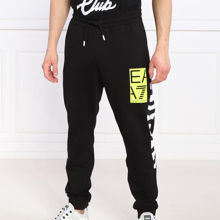 Emporio Armani EA7 SS23 Logo Print Casual Knit Sports Pants Men bottoms 3RPP65-PJ05Z-1200