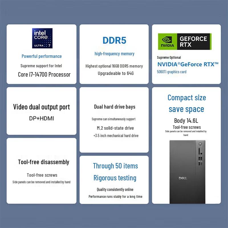 Dell Chengming Pro E QVT1260 Business Desktop PC (CN version)