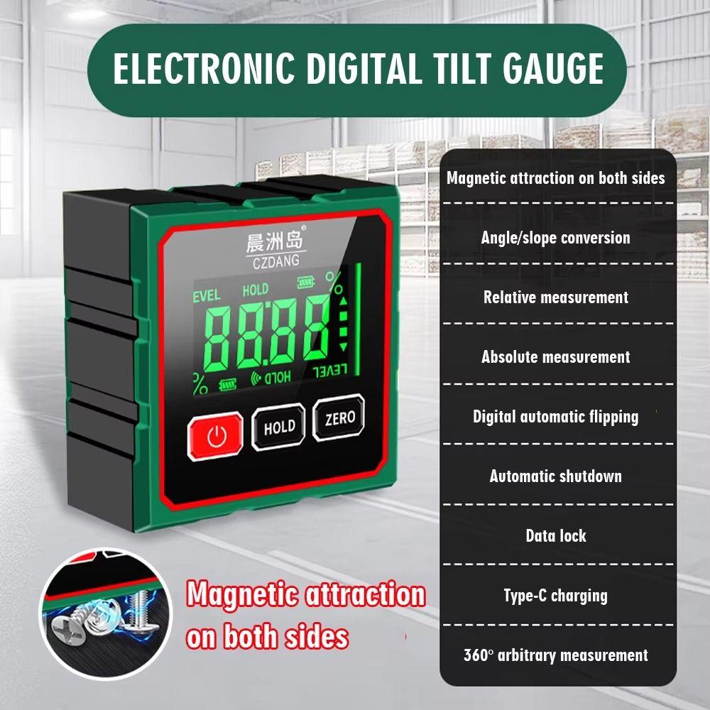 Magnetic Digital Angle Gauge 0-90° Range Bevel Gauge Magnetic Protractor  DIY Projects