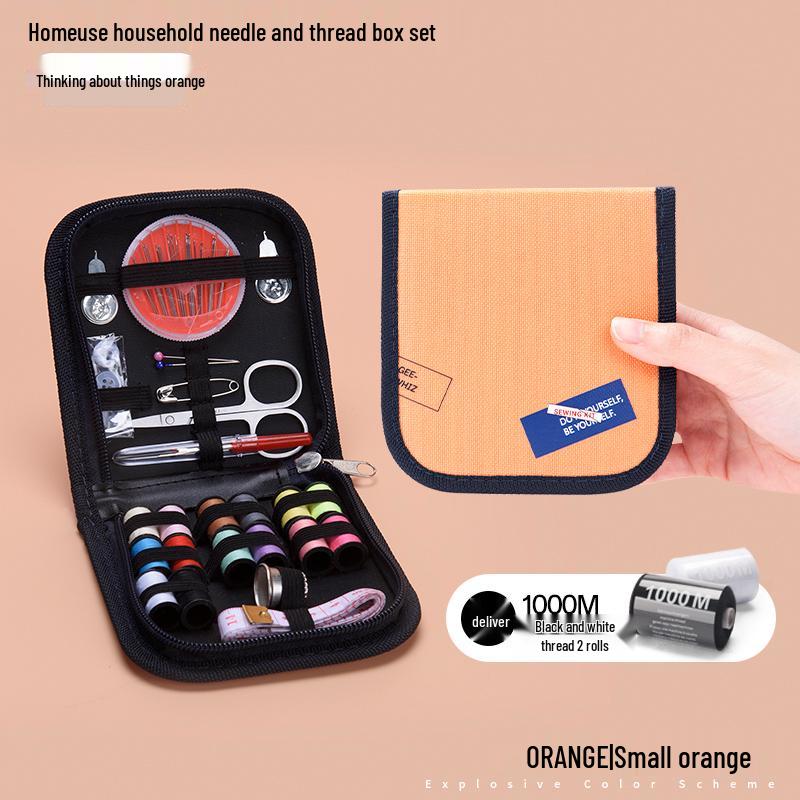 High-Capacity Handmade Sewing Kit: Deluxe Needle and Thread Pouch for Home & Travel