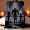 Film Real Steel Wurfdecke Leichtgewicht 240g Flanelldecke Weich Hautfreundlich für Sommerkühlung