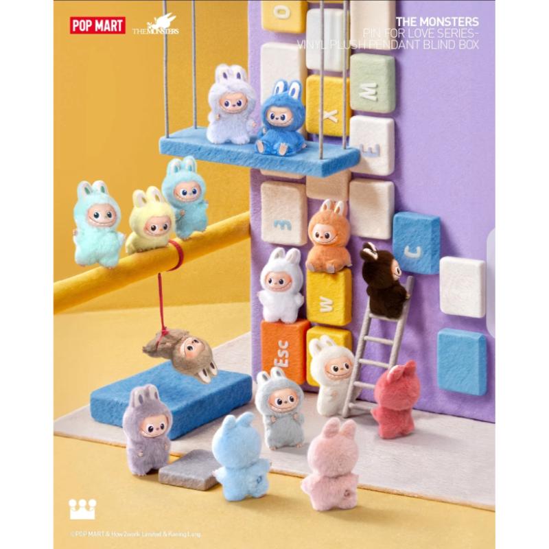 POP MART labubu Heart Code Series THE MONSTERS-Vinyl Plush Pendant Box (A-M) (N-Z) mini labubu 4.0 Blind Box Single Blind Box/Whole Box