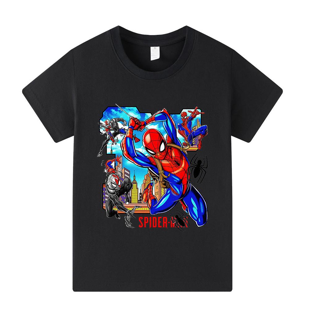 A1480 Multi-color Kids Boys Girls Print Short Sleeves T-shirt 100cm