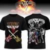 Rockowy Zespół Van Halen Retro Koszulka Unisex Drukowana 3D na Lato Uliczny Hip-hop Trend Krótki Rękaw Okrągły Dekolt Y2K Top Odzież Męska